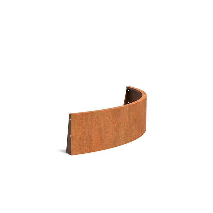 Adezz Corten Retaining Wall 400 Curved