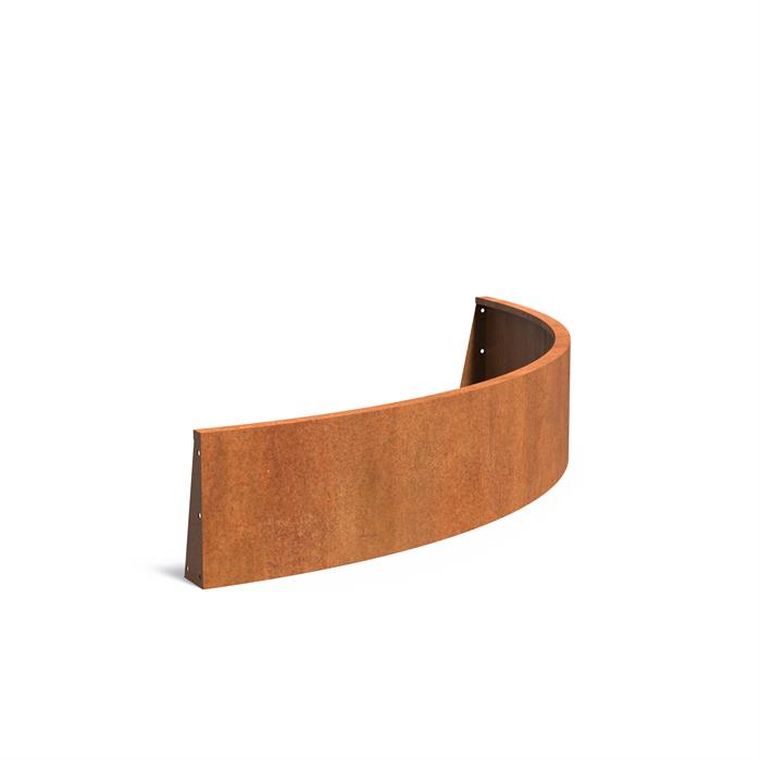 Adezz Corten Retaining Wall 400 Curved