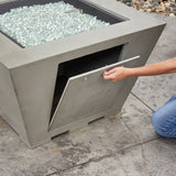 The Outdoor Greatroom Cove 37" Concrete Trapezoid Gas Fire Pit - CV-2424