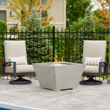 The Outdoor Greatroom Cove 37" Concrete Trapezoid Gas Fire Pit - CV-2424