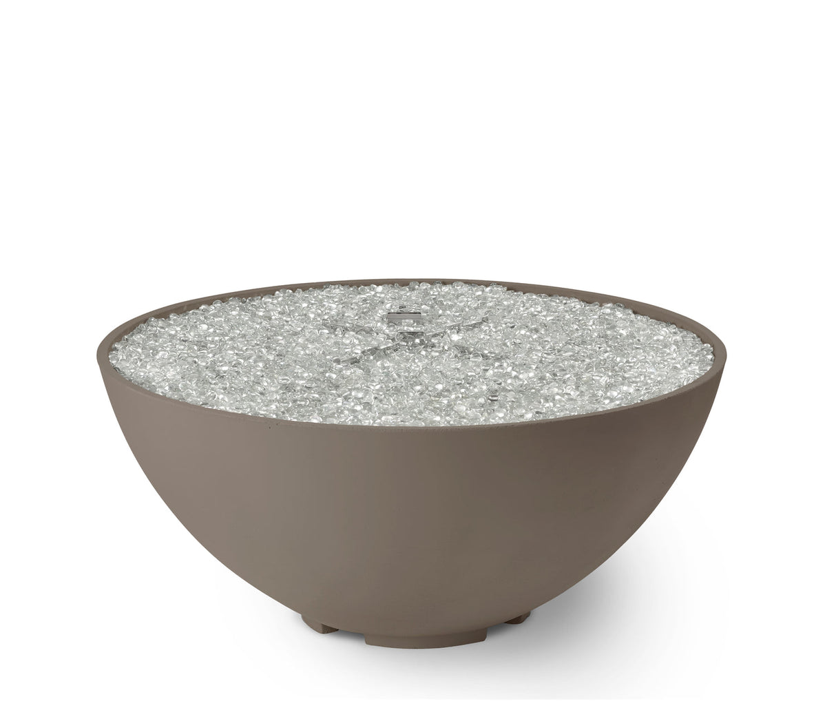 The Outdoor Greatroom Cove 42" Concrete Edge Gas Fire Pit Bowl - CV-30EWHT
