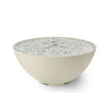 The Outdoor Greatroom Cove 42" Concrete Edge Gas Fire Pit Bowl - CV-30EWHT