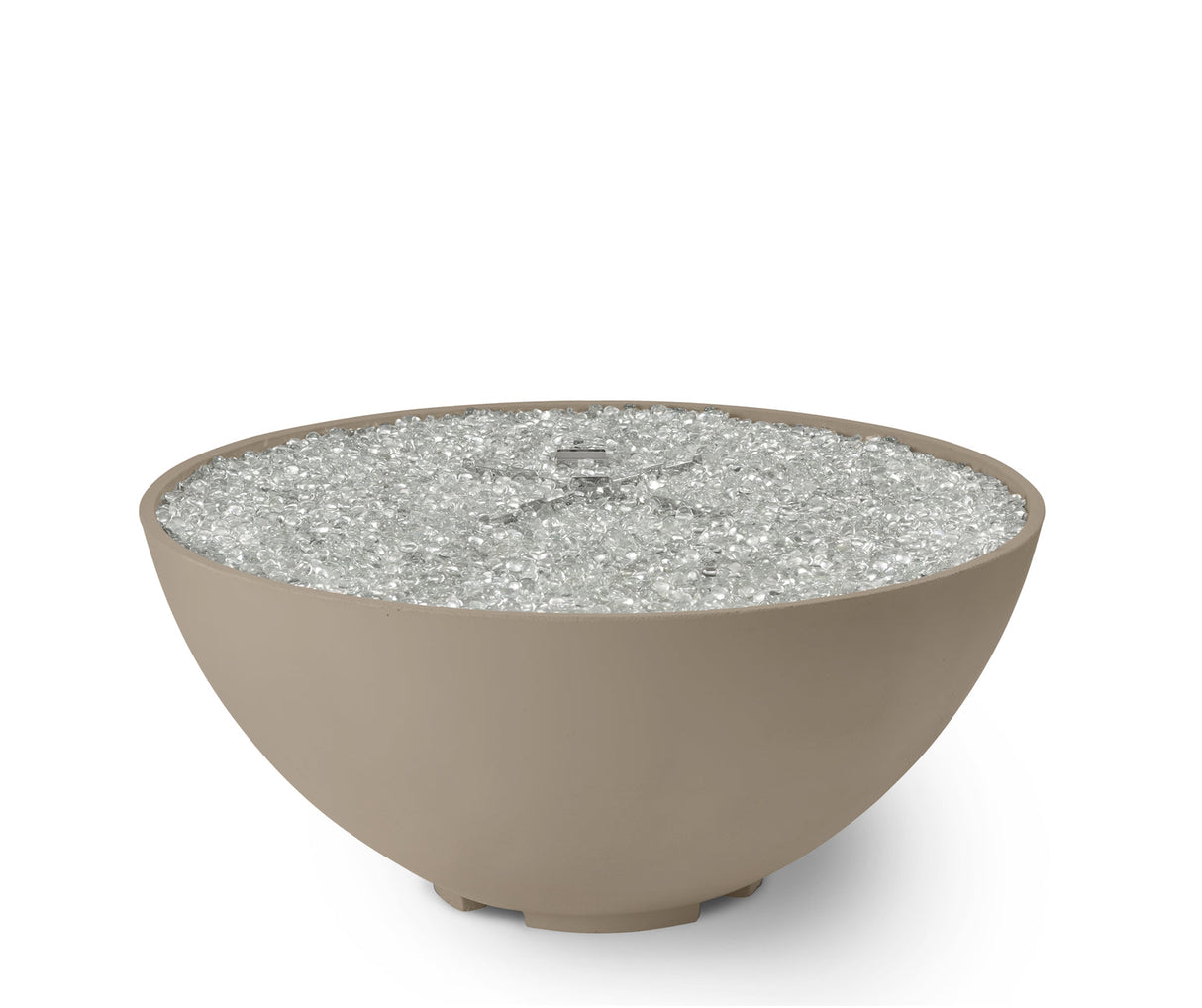 The Outdoor Greatroom Cove 42" Concrete Edge Gas Fire Pit Bowl - CV-30EWHT