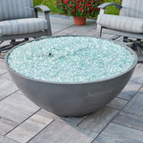 The Outdoor Greatroom Cove 42" Concrete Edge Gas Fire Pit Bowl - CV-30EWHT