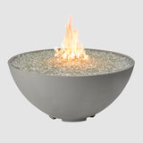 The Outdoor Greatroom Cove 42" Concrete Edge Gas Fire Pit Bowl - CV-30EWHT