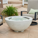 The Outdoor Greatroom Cove 60" Concrete Bowl Gas Fire Pit - CVB-60NG