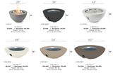 The Outdoor Greatroom Cove 42" Concrete Bowl Gas Fire Pit - CV-30
