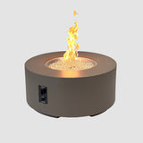 The Outdoor Greatroom Cove 60" Concrete Round Gas Fire Pit Table - CVC-60NG