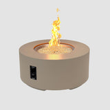 The Outdoor Greatroom Cove 60" Concrete Round Gas Fire Pit Table - CVC-60NG