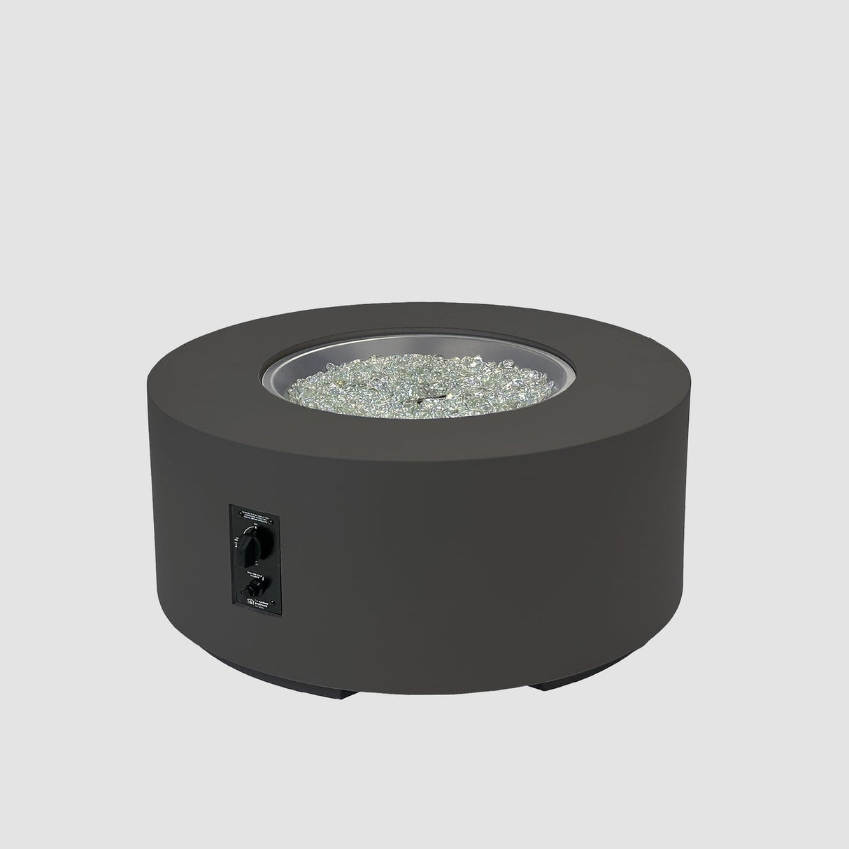 The Outdoor Greatroom Cove 60" Concrete Round Gas Fire Pit Table - CVC-60NG