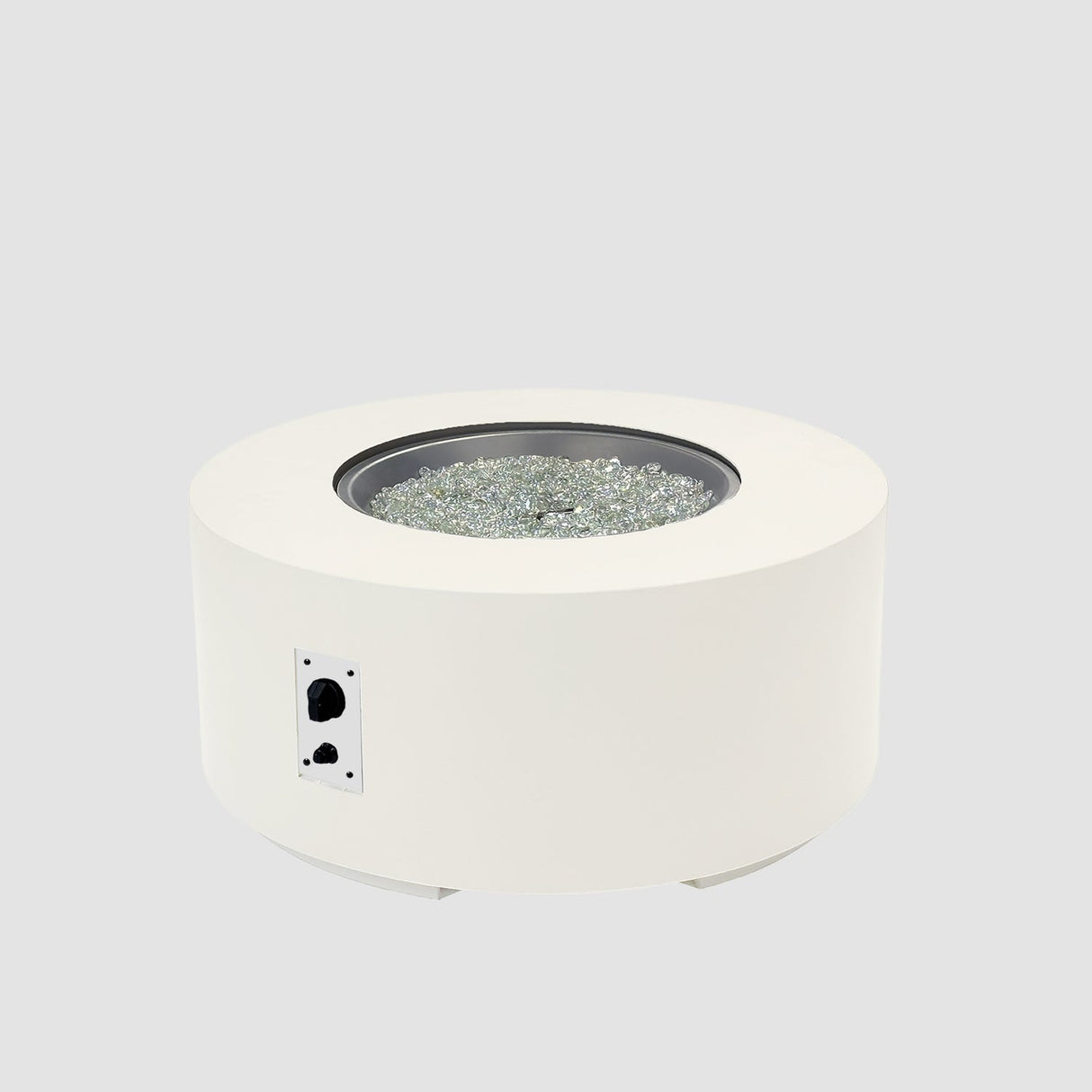 The Outdoor Greatroom Cove 48" Concrete Round Gas Fire Pit Table - CVC-48NG