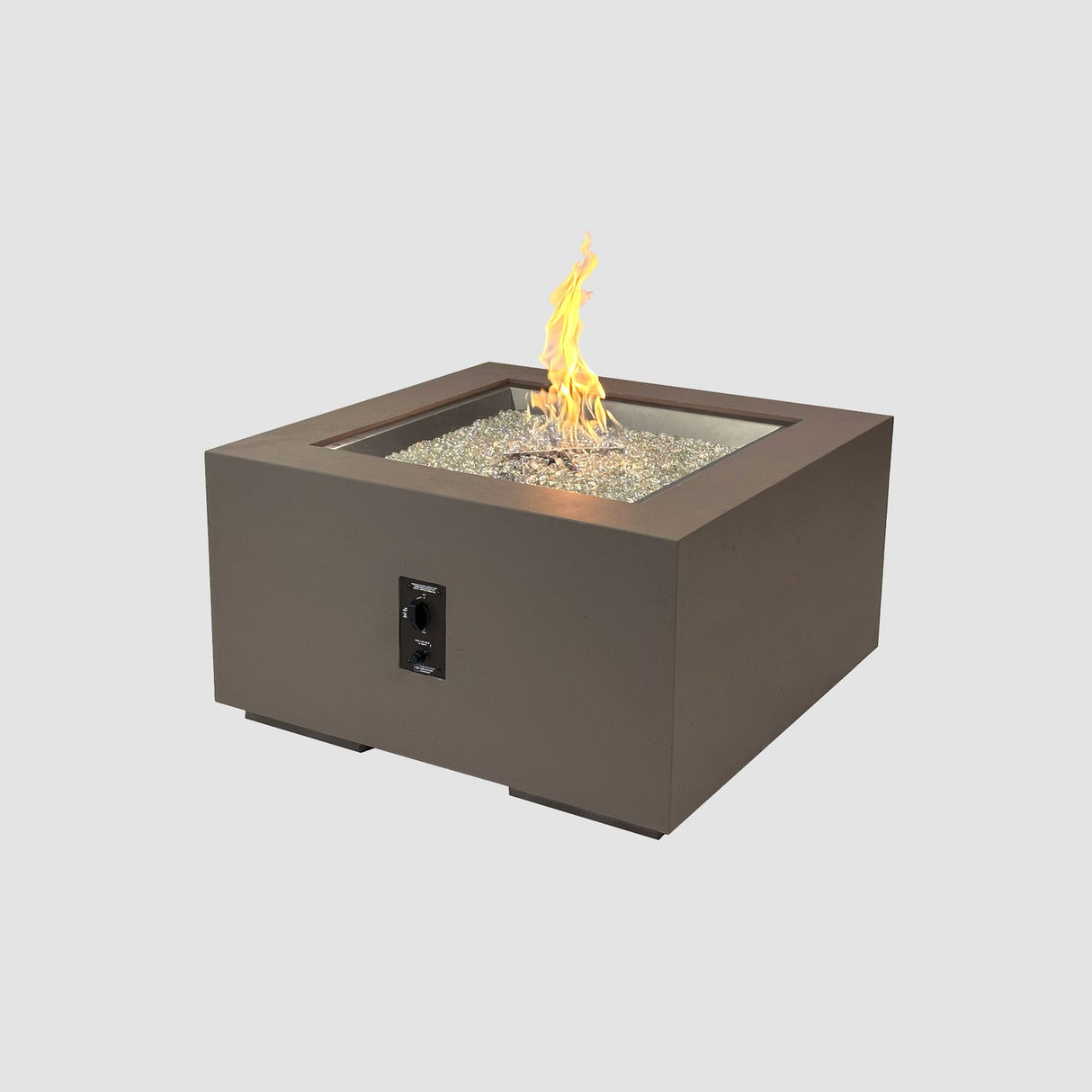 The Outdoor Greatroom Cove 36" Concrete Square Gas Fire Pit Table - CVS-36NG