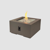 The Outdoor Greatroom Cove 42" Concrete Square Gas Fire Pit Table - CVS-42ES