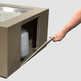 The Outdoor Greatroom Cove 36" Concrete Square Gas Fire Pit Table - CVS-36NG