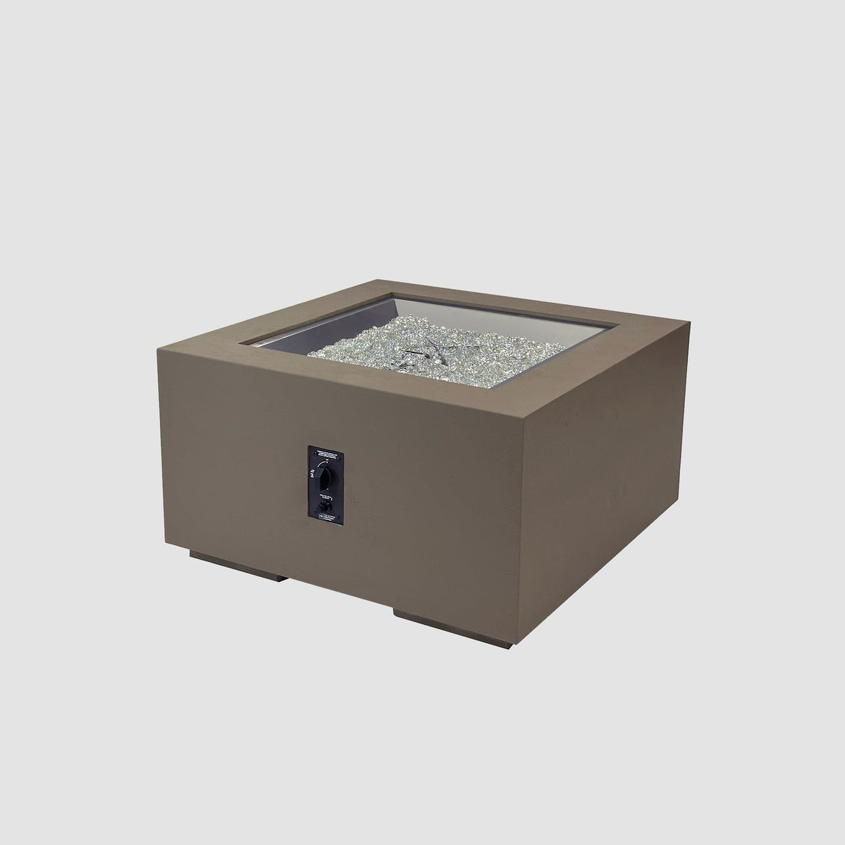 The Outdoor Greatroom Cove 36" Concrete Square Gas Fire Pit Table - CVS-36NG