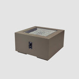 The Outdoor Greatroom Cove 42" Concrete Square Gas Fire Pit Table - CVS-42ES