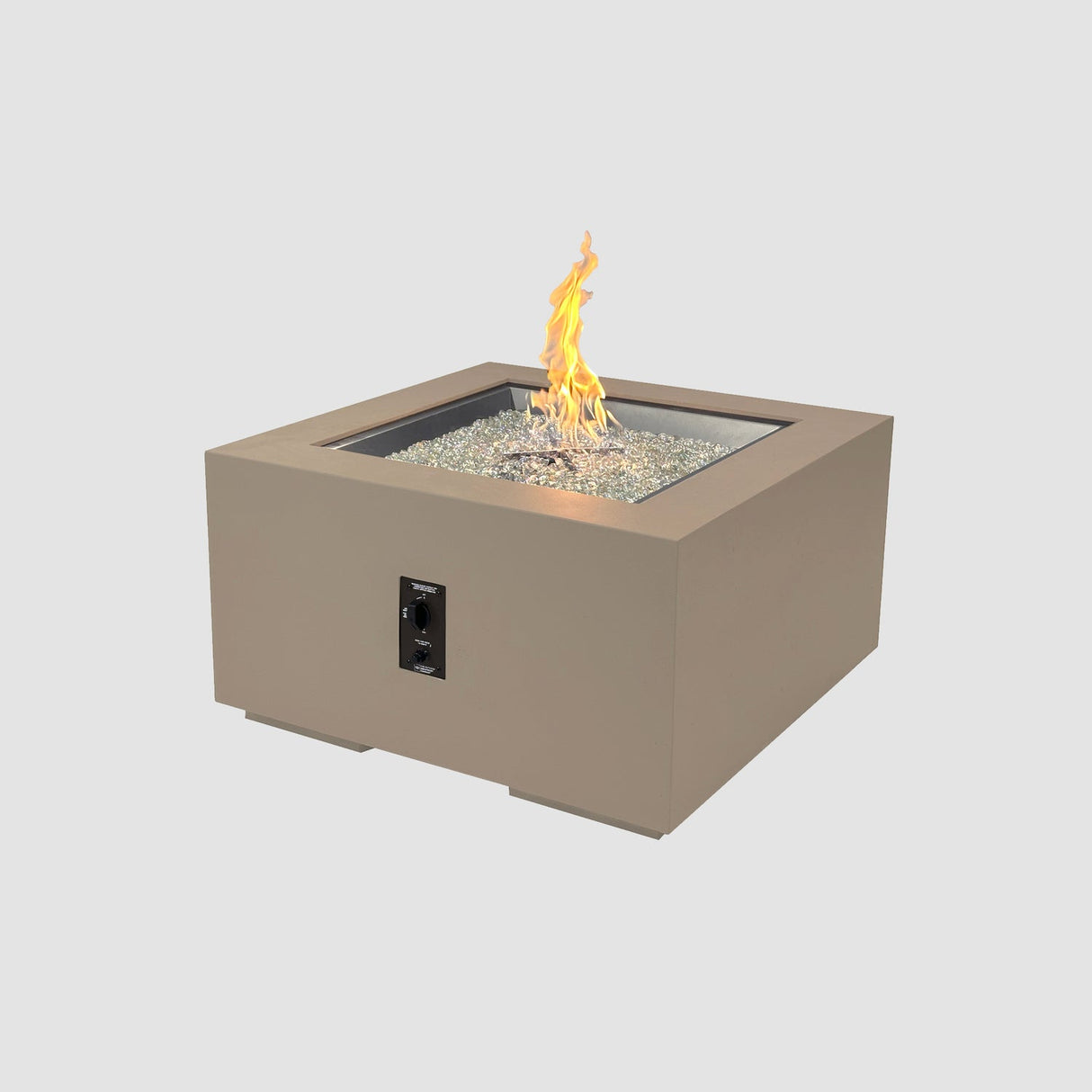 The Outdoor Greatroom Cove 42" Concrete Square Gas Fire Pit Table - CVS-42ES
