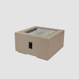 The Outdoor Greatroom Cove 36" Concrete Square Gas Fire Pit Table - CVS-36NG