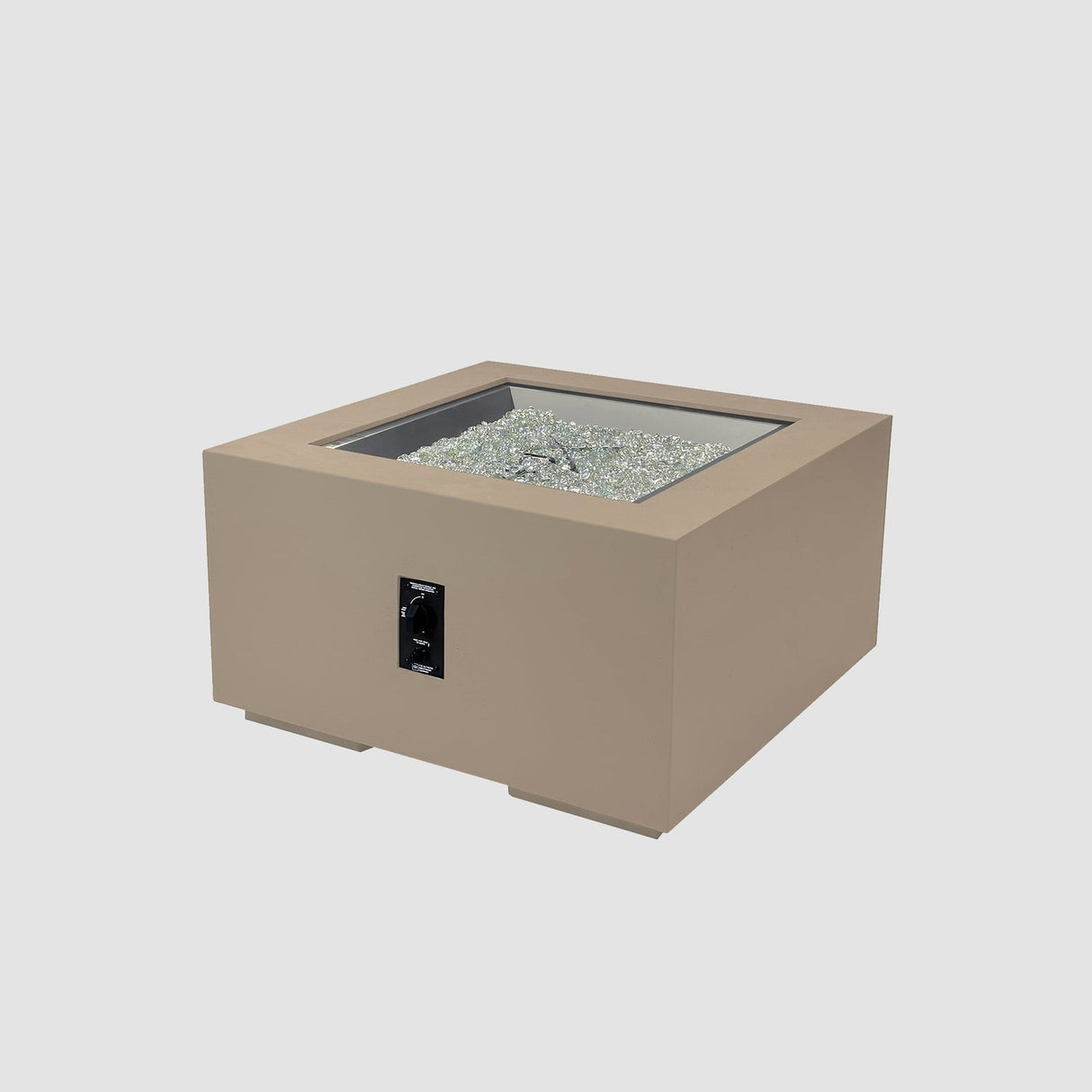 The Outdoor Greatroom Cove 42" Concrete Square Gas Fire Pit Table - CVS-42ES