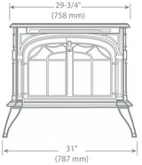 Vermont Castings Radiance Direct Vent Gas Stove with IntelliFire Ignition - RADVT-IFT