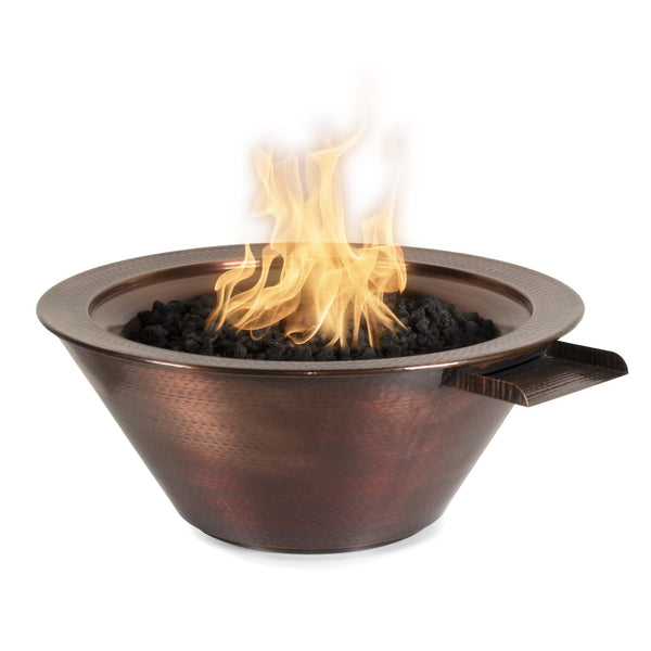 The Outdoor Plus Cazo Fire & Water Bowl – Hammered Patina Copper