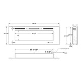 Modern Flames 60" Challenger Recessed Electric Fireplace  [CEF-60B]