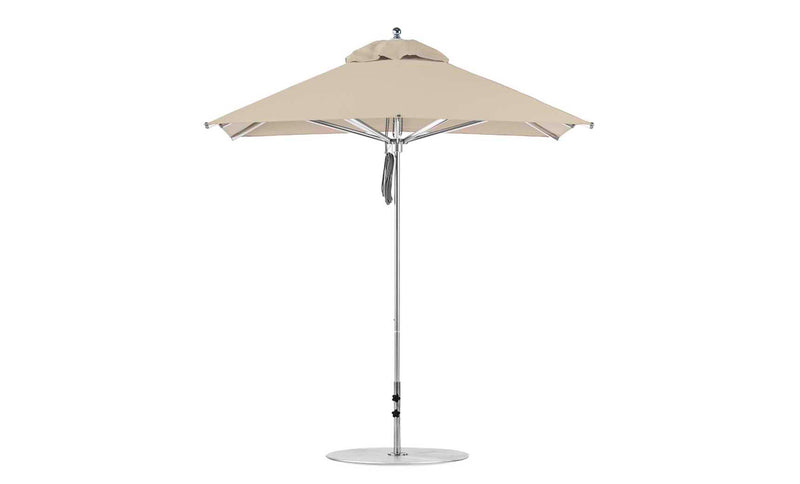 Ledge Lounger Premier Aluminum Umbrella - 7.5' Square Pulley