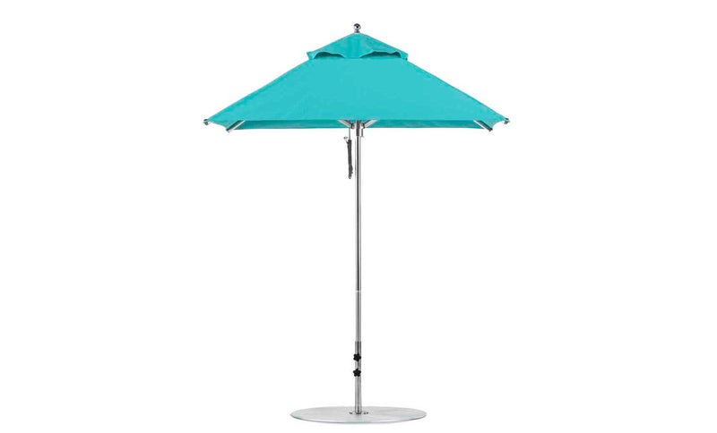 Ledge Lounger Premier Aluminum Umbrella - 6.5' Square Pulley