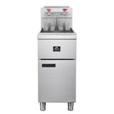 Forno Commerciale Natural Gas Deep Fryer, 4 Burners 120,000 BTU, 50 lbs Oil Capacity