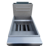 Forno Commerciale Natural Gas Deep Fryer, 3 Burners 90,000 BTU, 40 lbs Oil Capacity