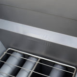 Forno Commerciale Natural Gas Deep Fryer, 3 Burners 90,000 BTU, 40 lbs Oil Capacity