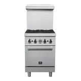 Forno Commerciale 24 Inch Gas Range with 4 Burners