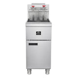 Forno Commerciale Natural Gas Deep Fryer, 3 Burners 90,000 BTU, 40 lbs Oil Capacity