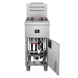 Forno Commerciale Natural Gas Deep Fryer, 3 Burners 90,000 BTU, 40 lbs Oil Capacity