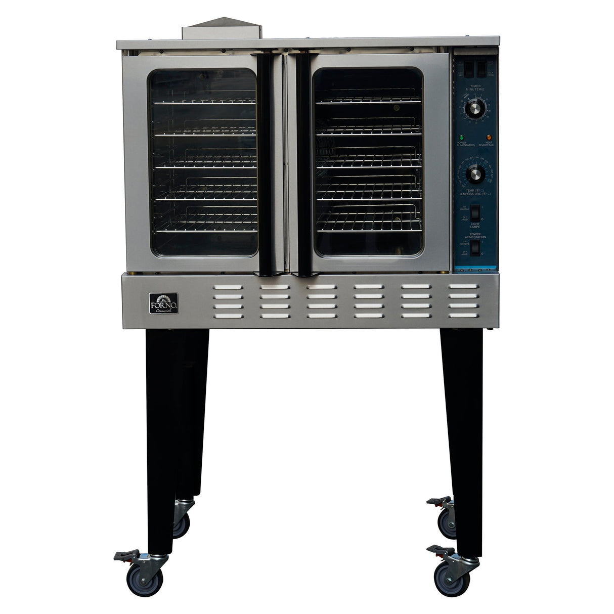 Forno Commerciale Convection Gas Oven, 3 burners, Stainless Steel, NG/LP convertible
