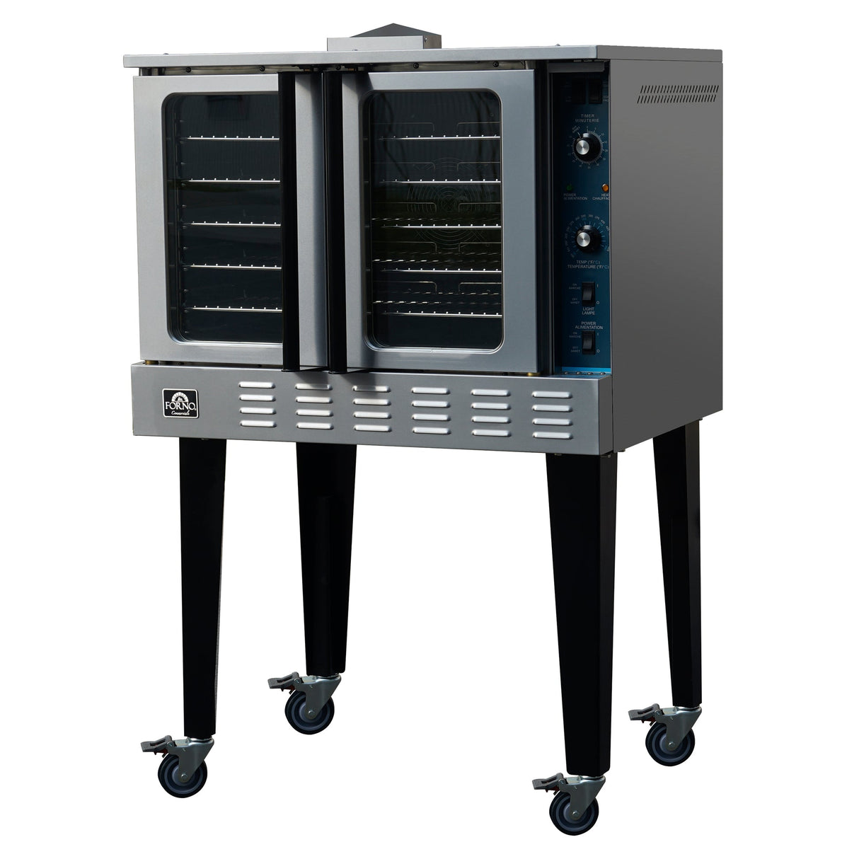 Forno Commerciale Convection Gas Oven, 3 burners, Stainless Steel, NG/LP convertible