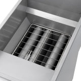 Forno Commerciale Propane Gas Deep Fryer, 4 Burners 120,000 BTU, 50 lbs Oil Capacity