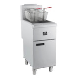 Forno Commerciale Propane Gas Deep Fryer, 4 Burners 120,000 BTU, 50 lbs Oil Capacity