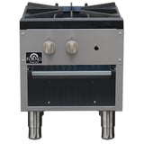 Forno Commerciale Gas Stock Pot Range – Single 3-Ring Burner, Stainless Steel Construction
