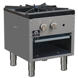 Forno Commerciale Gas Stock Pot Range – Single 3-Ring Burner, Stainless Steel Construction