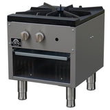 Forno Commerciale Gas Stock Pot Range – Single 3-Ring Burner, Stainless Steel Construction