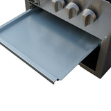 Forno Commerciale Gas Stock Pot Range – Dual 3-Ring Burners, Stainless Steel Construction