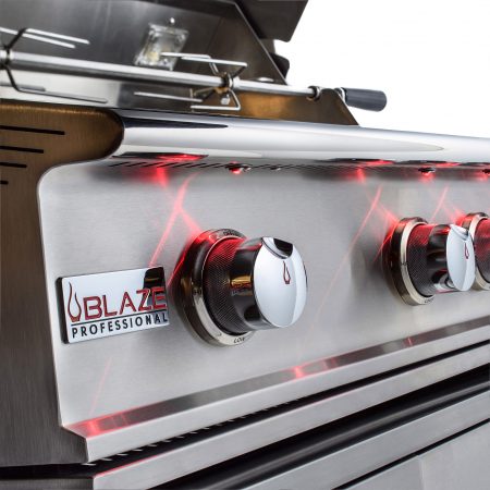 Blaze Professional LUX 44-Inch 4-Burner Gas Grill with Rear Infrared Burner - BLZ-4PRO-LP/NG