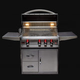 Blaze Professional LUX 34-Inch 3 Burner Gas Grill With Rear Infrared Burner - BLZ-3PRO-LP/NG