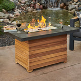 The Outdoor Greatroom Darien 42" Rectangular Gas Fire Pit Table - DAR-1224-EBG-K