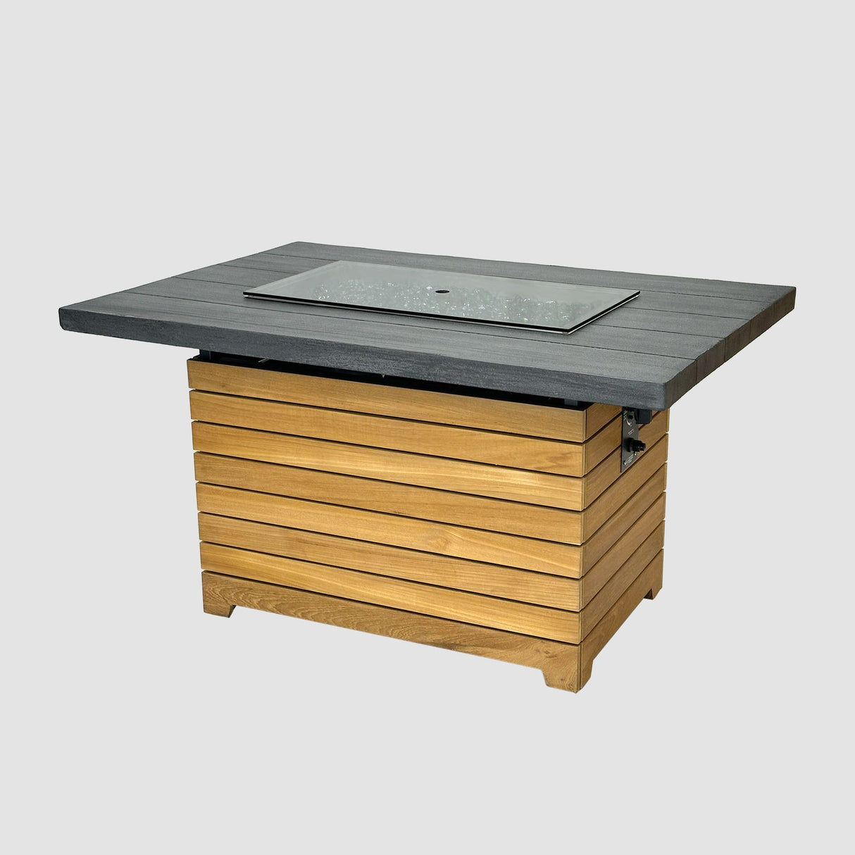 The Outdoor Greatroom Darien 42" Rectangular Gas Fire Pit Table - DAR-1224-EBG-K