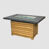 The Outdoor Greatroom Darien 42" Rectangular Gas Fire Pit Table - DAR-1224-EBG-K