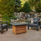 The Outdoor Greatroom Darien 42" Rectangular Gas Fire Pit Table - DAR-1224-EBG-K