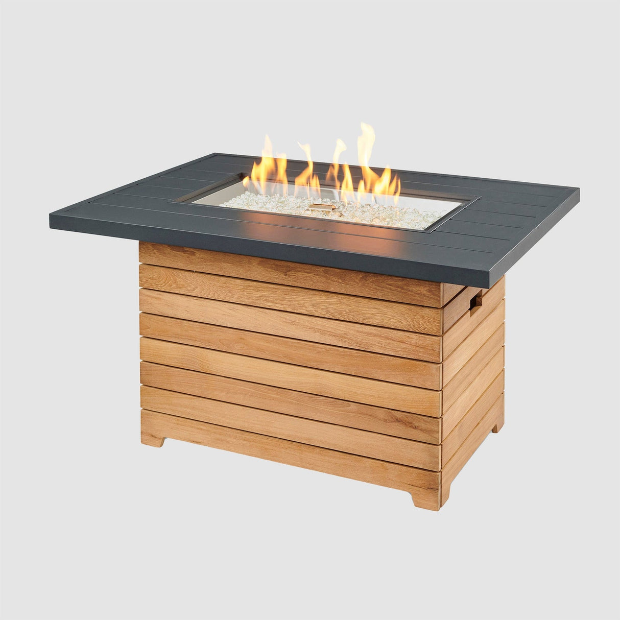 The Outdoor Greatroom Darien 42" Rectangular Gas Fire Pit Table - DAR-1224-EBG-K