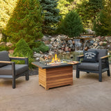 The Outdoor Greatroom Darien 42" Rectangular Gas Fire Pit Table - DAR-1224-EBG-K